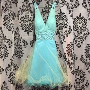 Blue prom dress